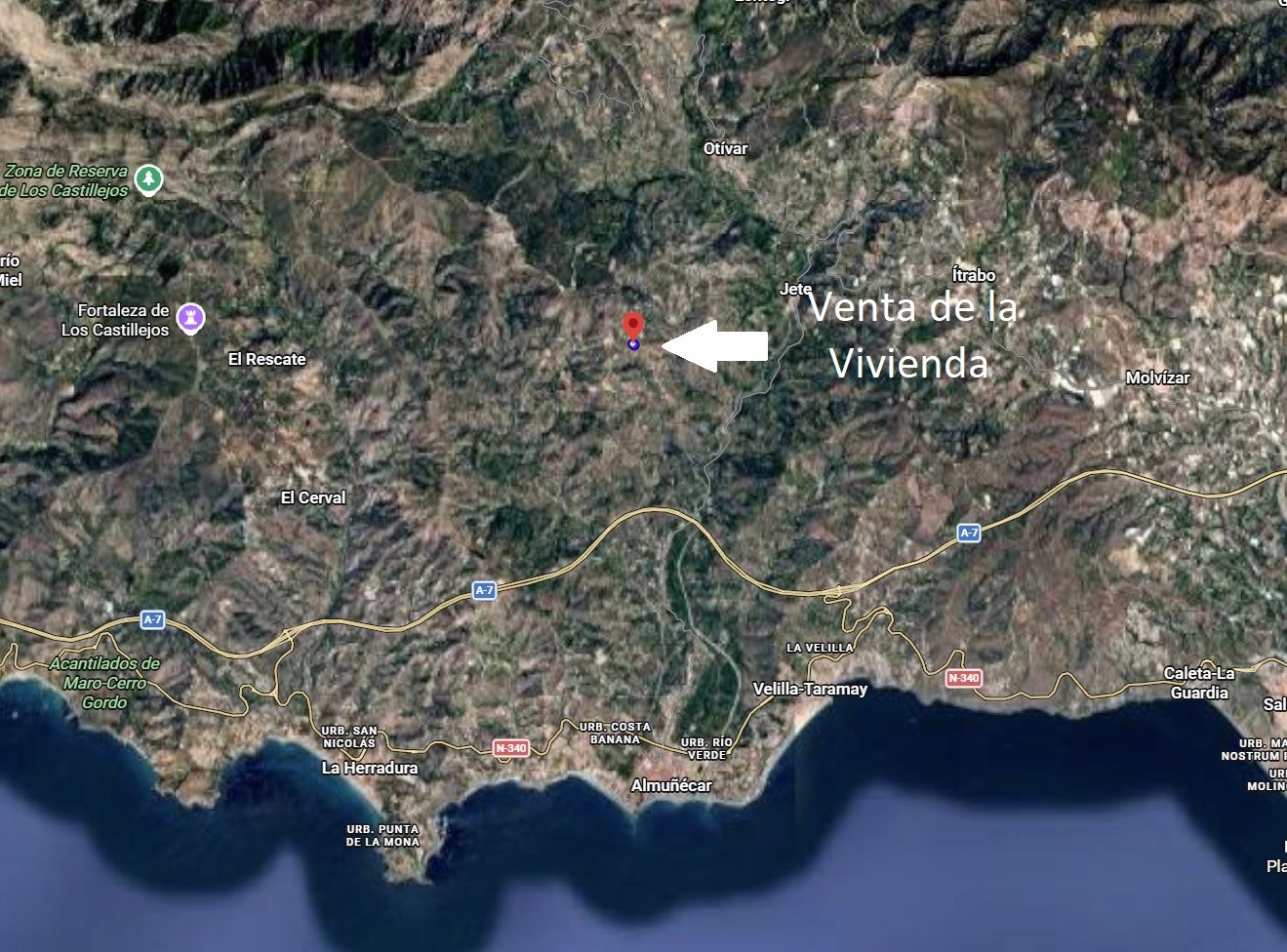 Cortijo en venta en Gelibra con impresionantes vistas al mar y la montaña